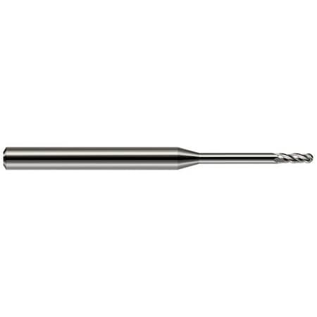 Harvey Tool 0.0310 in. 1/32 Cutter dia. x 0.0930 in. 3/32 x 5/16 Reach Carbide Ball End Mill, 2 Flutes 811031